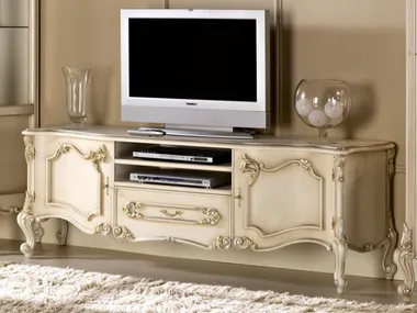 CLASSICO 2207 - Solid wood TV cabinet with doors _ Guerra Vanni